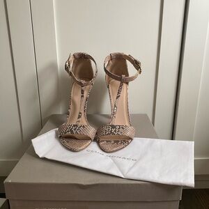 Club Monaco snakeskin heels